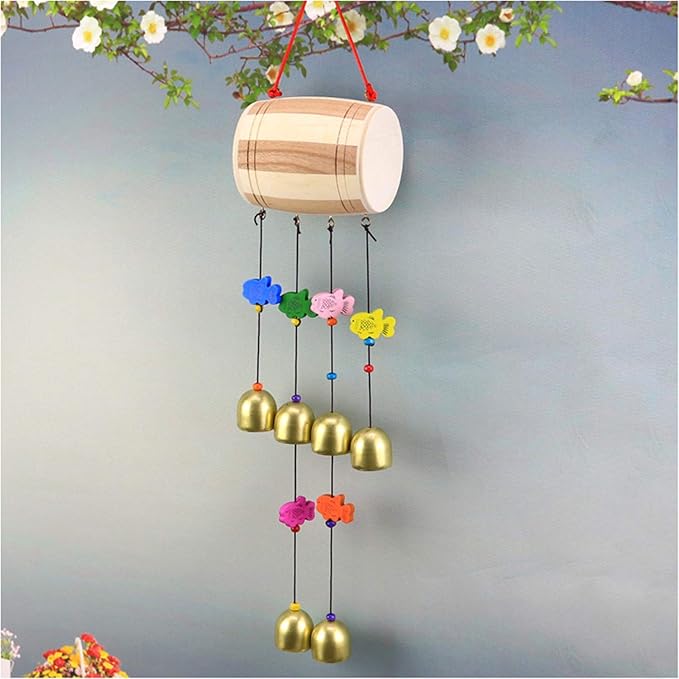 Wooden Drum Metal chime