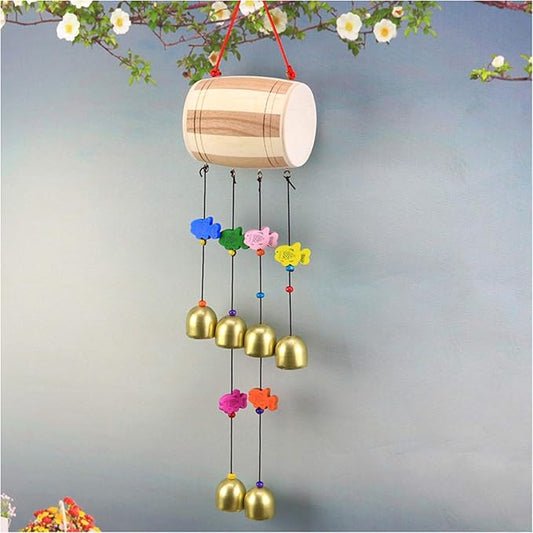 Wooden Drum Metal chime