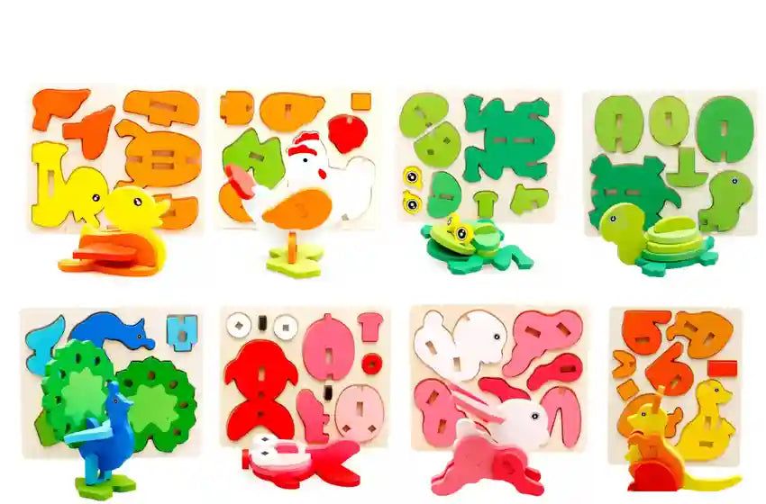 Wooden Fitting Animal puzzle