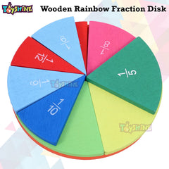 Wooden Fractions Mathematical Disk