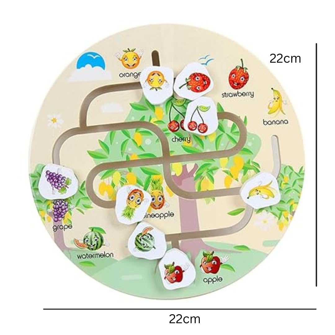Wooden Fruit Maze puzzle