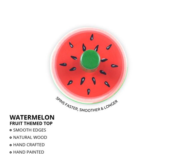 Wooden Fruit Theme Finger Spin Top - Any 1 pambaram