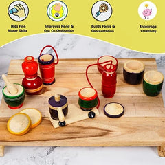 Wooden Gas Kitchen set with Mixer