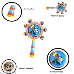 Wooden Globe Bell Rattle - pack of 1 small