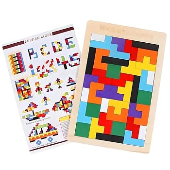 Wooden Intelligence Russian Blocks Puzzle - tanagram