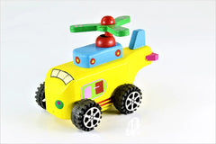 Wooden Key Helicopter Toy - Wind up Helicopter Pack of Any 1