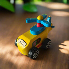 Wooden Key Helicopter Toy - Wind up Helicopter Pack of Any 1