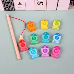Wooden Magnet Number Fishing 1 to 10