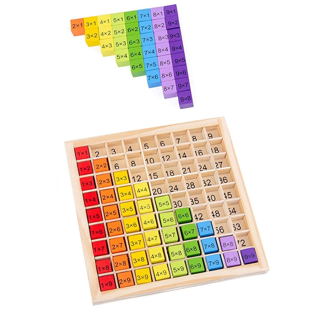 Wooden Maths Multiplication Table puzzle