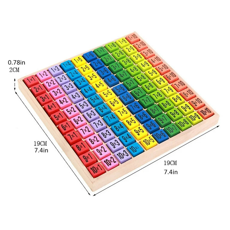 Wooden Maths Multiplication Table puzzle