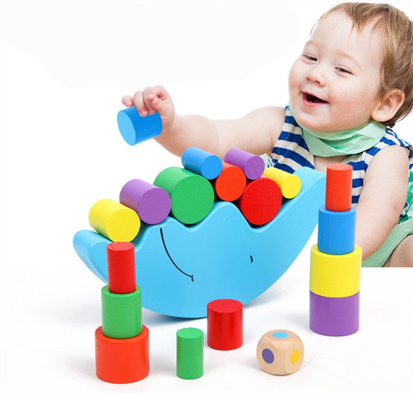 Wooden Moon Balancing Game