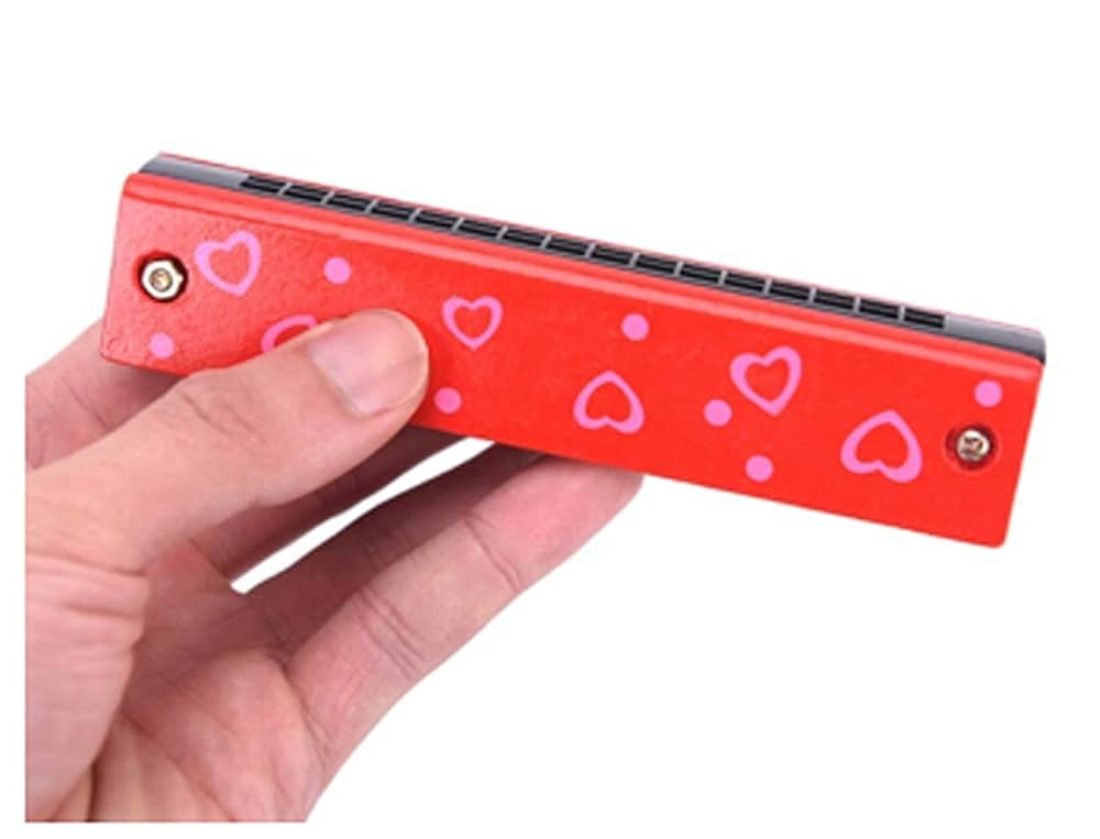Wooden Mouth Organ - Pack of 1 (Harmonica)