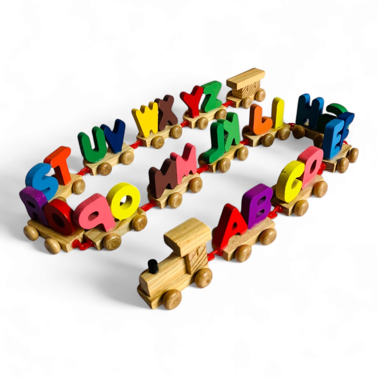 Wooden Pair ABCD Train