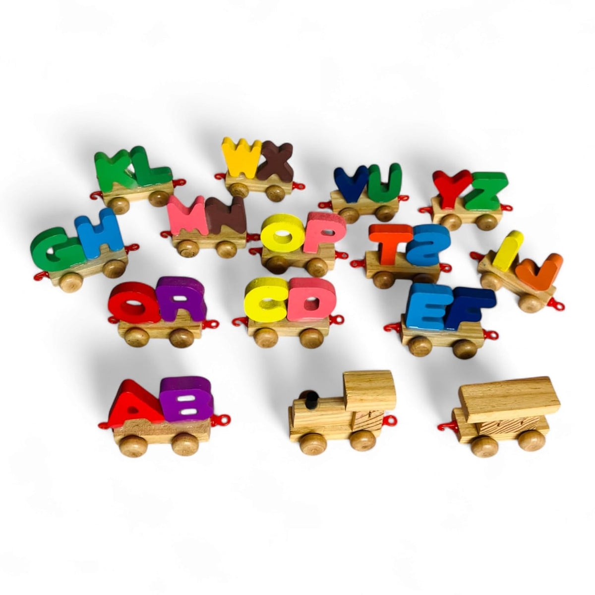 Wooden Pair ABCD Train