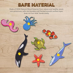 Wooden Sea Animal Pin Board