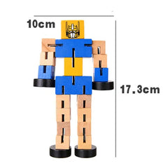 Wooden Transformer Robot - Strechable