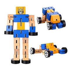 Wooden Transformer Robot - Strechable