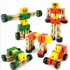 Wooden Transformer Robot - Strechable