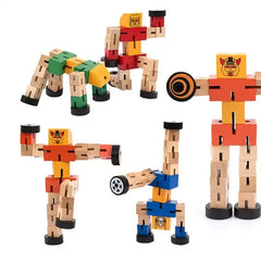 Wooden Transformer Robot - Strechable