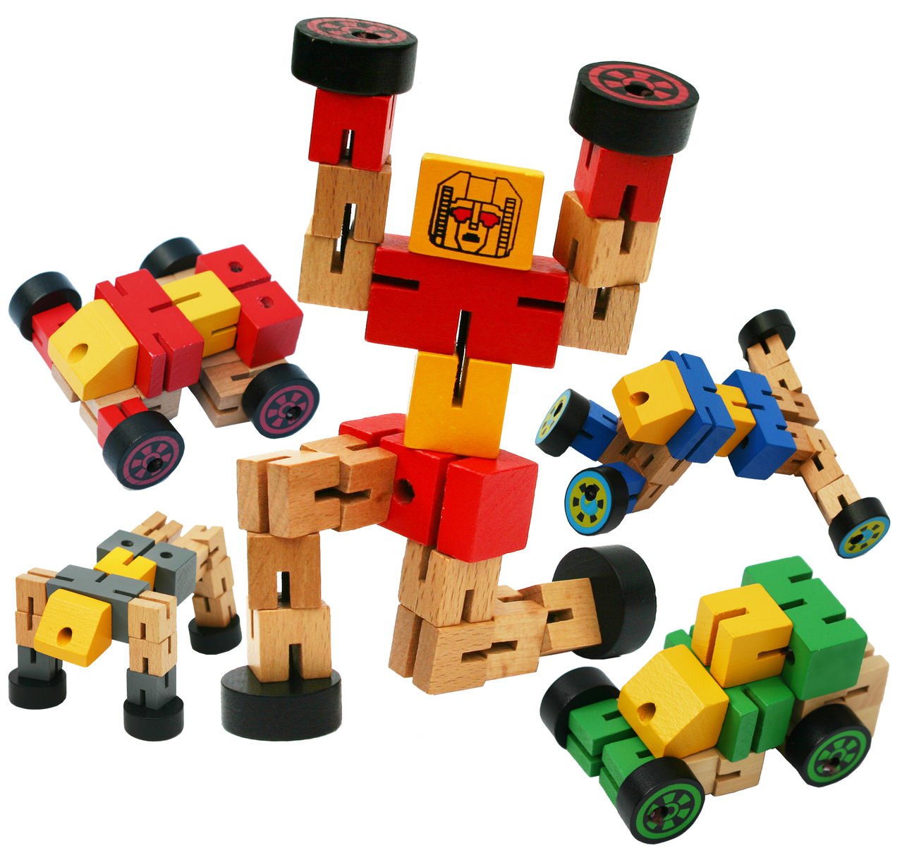 Wooden Transformer Robot - Strechable