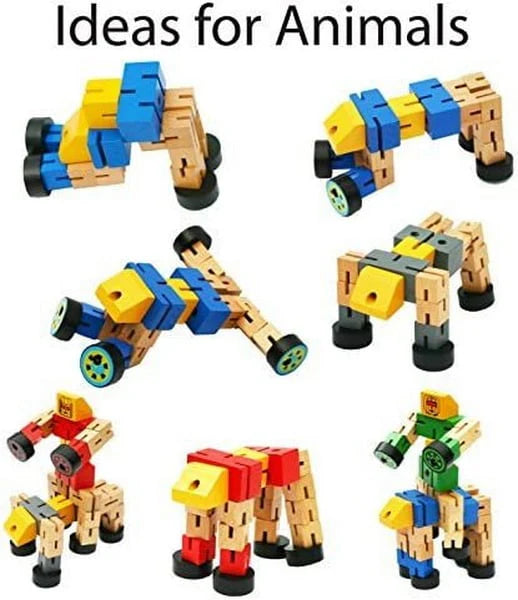 Wooden Transformer Robot - Strechable