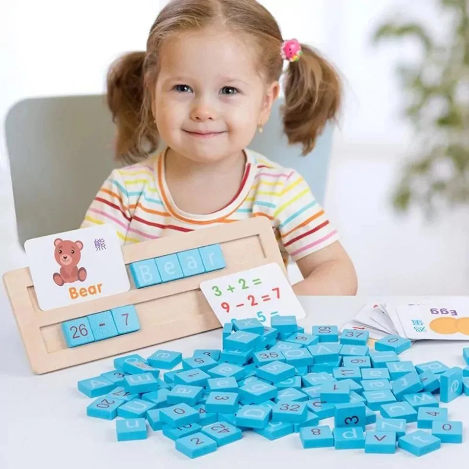 Wooden Alphanumeric Teaching Aid Kit