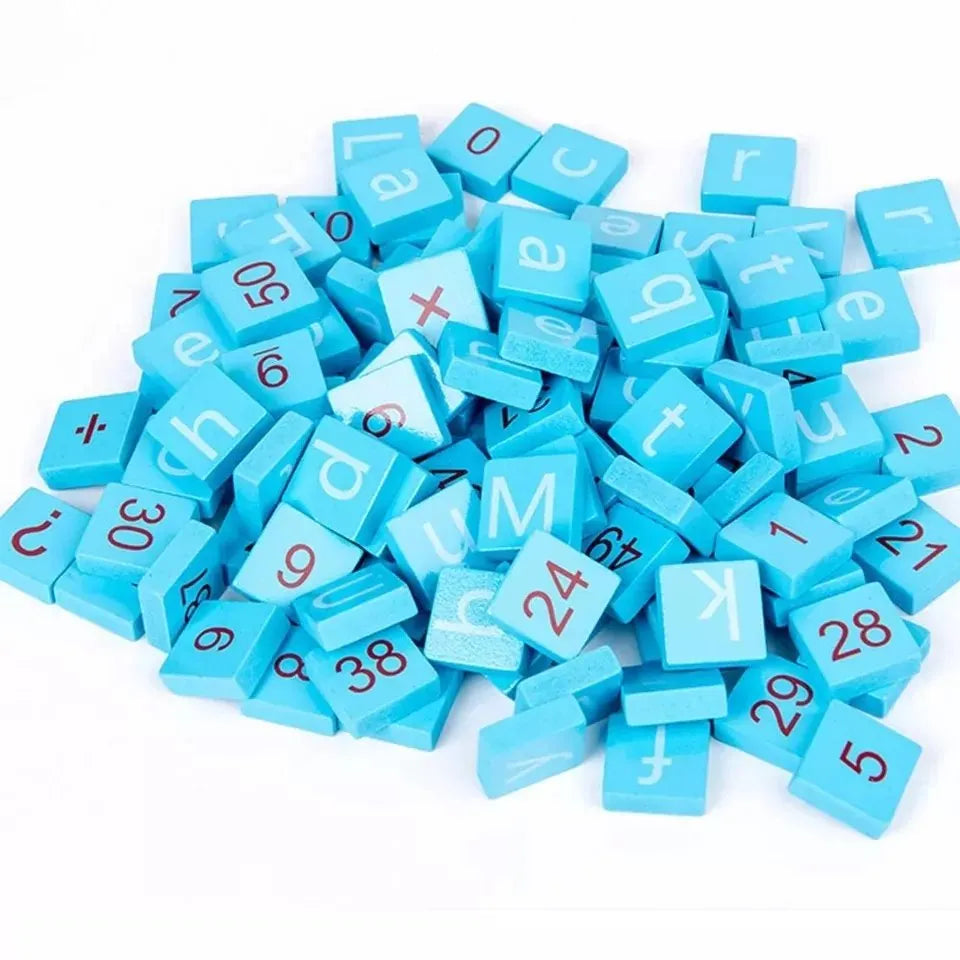 Wooden Alphanumeric Teaching Aid Kit