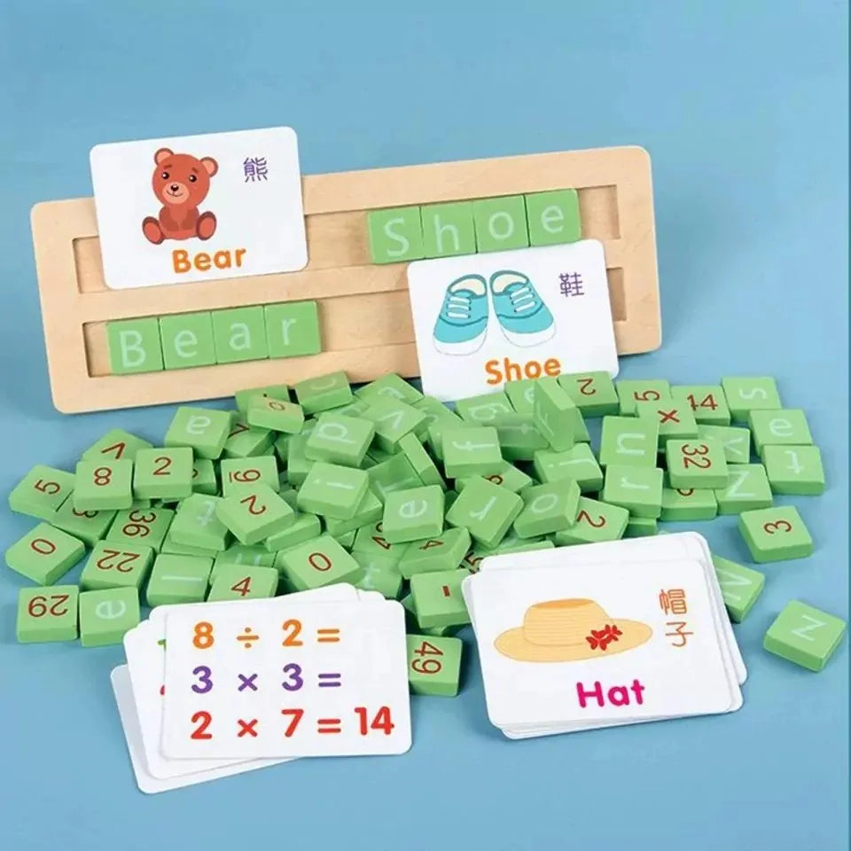 Wooden Alphanumeric Teaching Aid Kit