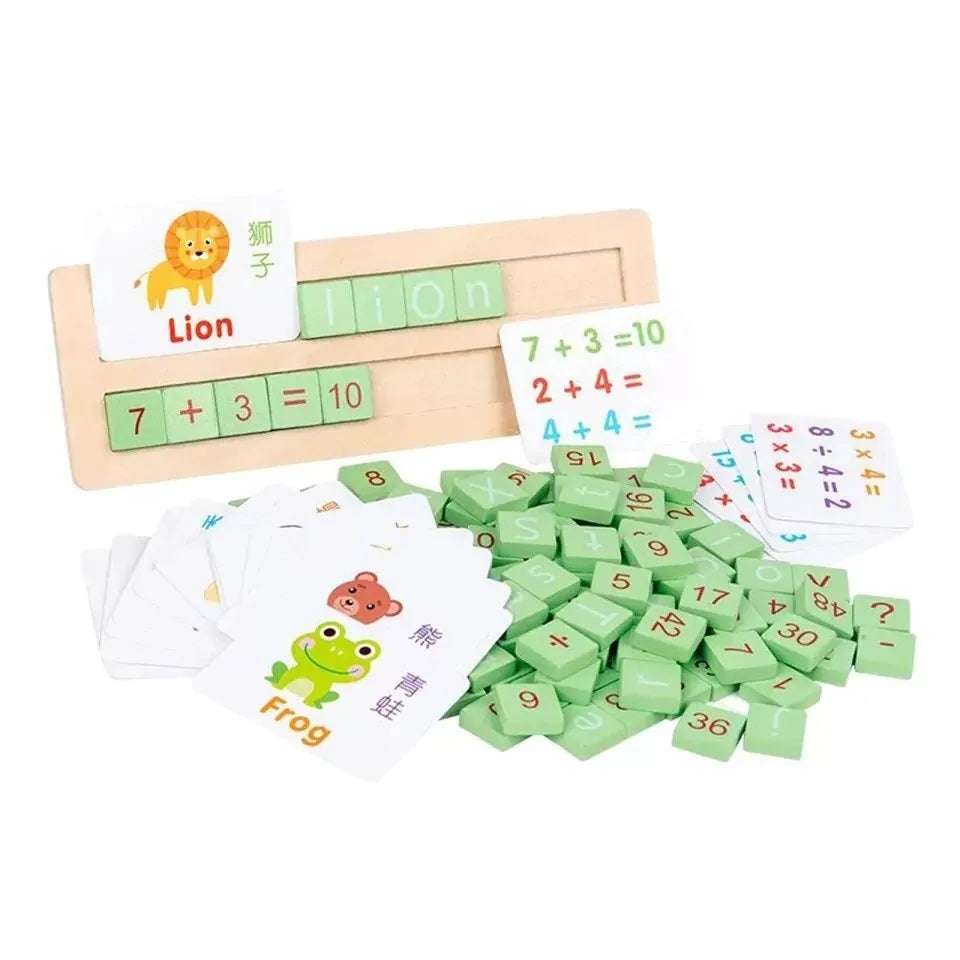 Wooden Alphanumeric Teaching Aid Kit
