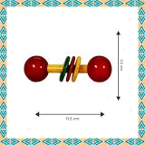 Wooden Baby Teether Rattle - pack of 1