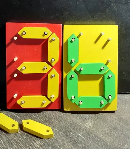 Wooden Digital Number Board Mathematics Game