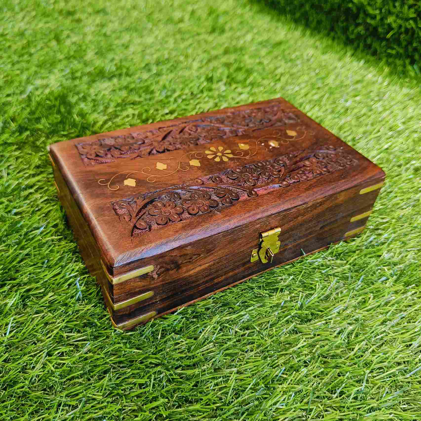 Wooden Jewellery box Big 7*5 - pack of 1