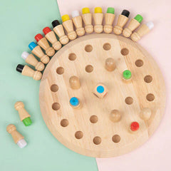 Wooden Memory Chess Game - For Both Kids and Adults