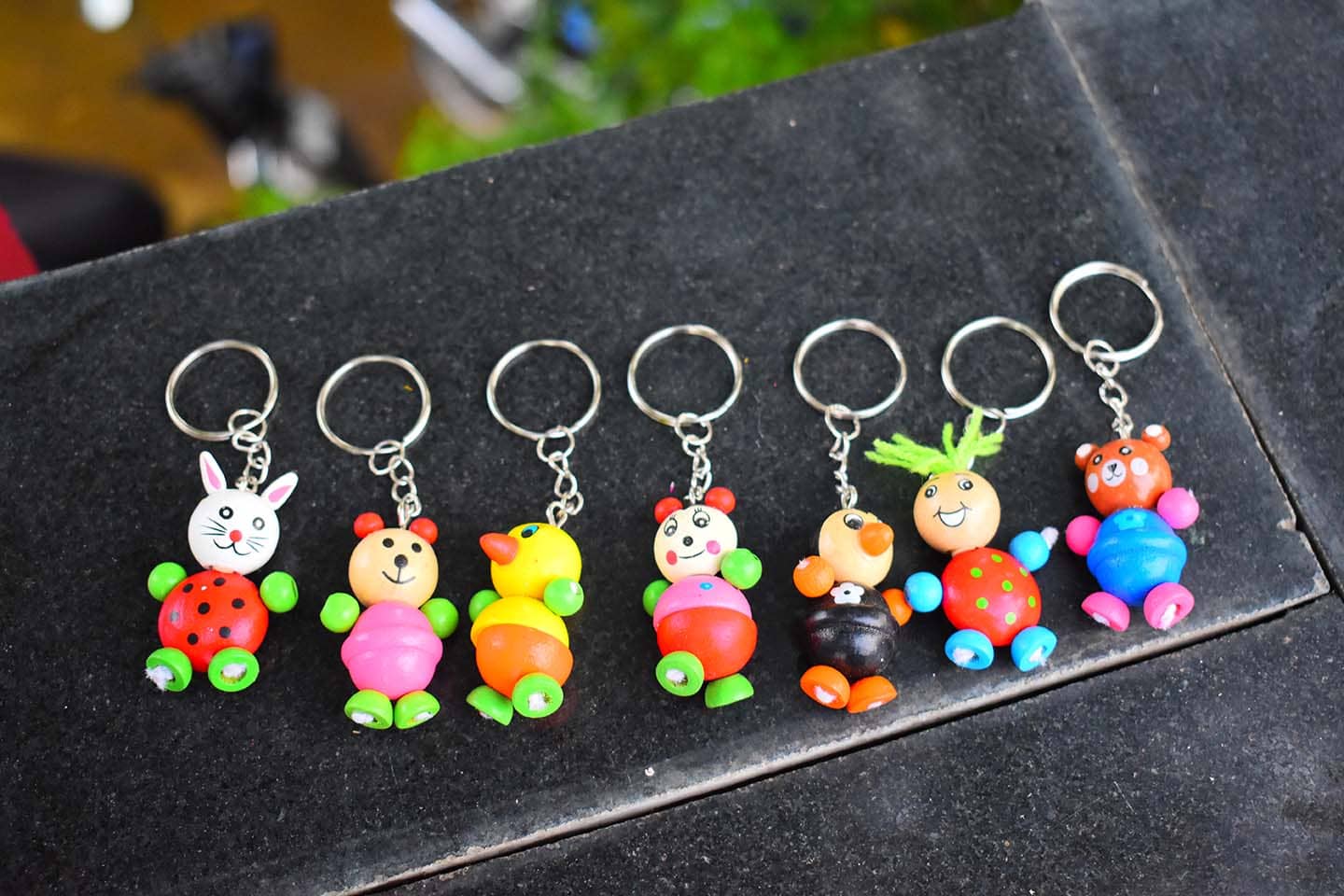 Wooden animal Key chain - pack of 1