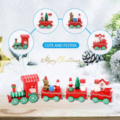 Wooden christmas train