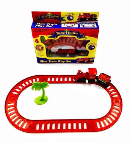 World Express Mini Train Play Set for Kids-Key Operated