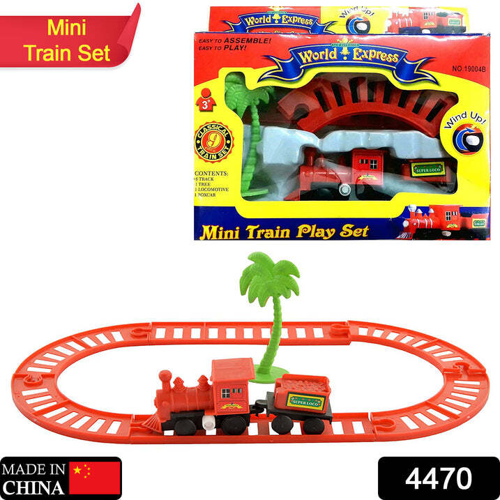 World Express Mini Train Play Set for Kids-Key Operated