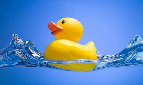Yellow Rubber Ducks Squeak & Float Ducky Bath Toy-1 Piece