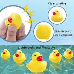 Yellow Rubber Ducks Squeak & Float Ducky Bath Toy-1 Piece