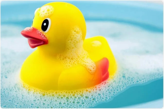 Yellow Rubber Ducks Squeak & Float Ducky Bath Toy-1 Piece