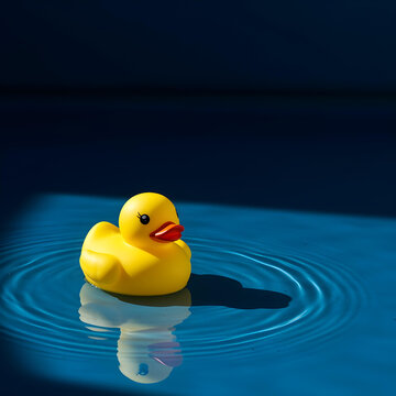 Yellow Rubber Ducks Squeak & Float Ducky Bath Toy-1 Piece