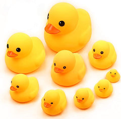 Yellow Rubber Ducks Squeak & Float Ducky Bath Toy-1 Piece