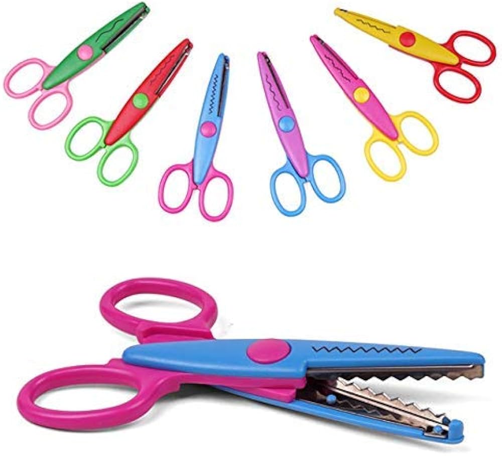 Zigzag Scissors for DIY Art & Craft, Zig Zag Paper Shaper Scissor - Any 1