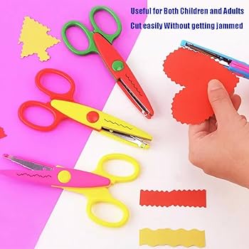 Zigzag Scissors for DIY Art & Craft, Zig Zag Paper Shaper Scissor - Any 1