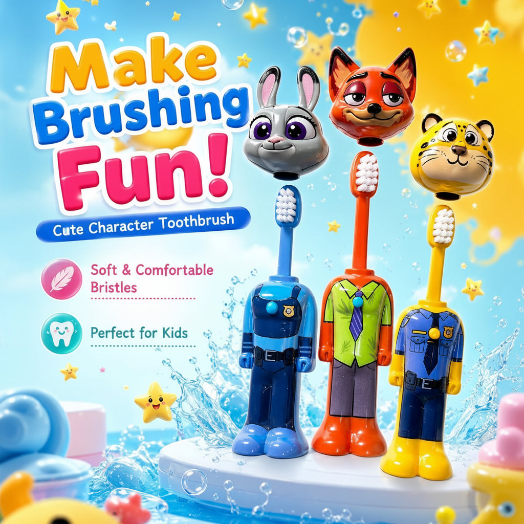 Zootopiaa Theme Kids Toothbrush for Toddlers & Babies