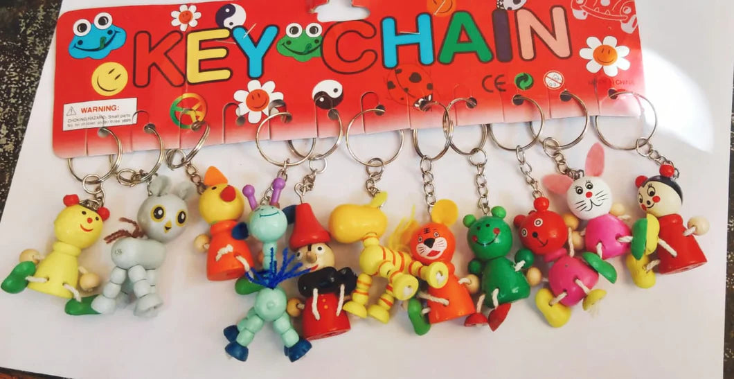 Wooden animal Key chain - Any 1