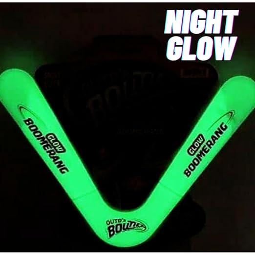 Glow in Dark Flying Disc Throwing Ring Boomerang Thrower Toy Sports Kid's -Any 1 Model