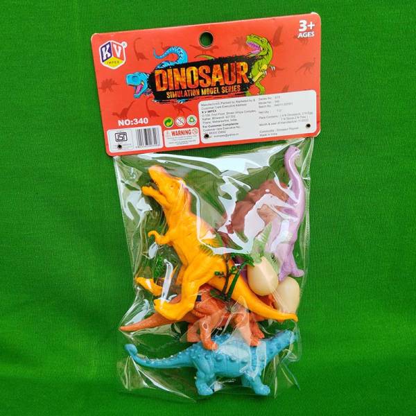 Big Dinosaur Simulation Toy with Eggs - 11 Pieces