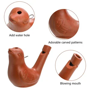 water bird whistle details in HD whit backgroudnd