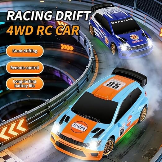 1:24 Scale Volkswagen Polo Rally 95 RC Drift Car – 2.4GHz 4WD Remote Control  High-Speed Drifting